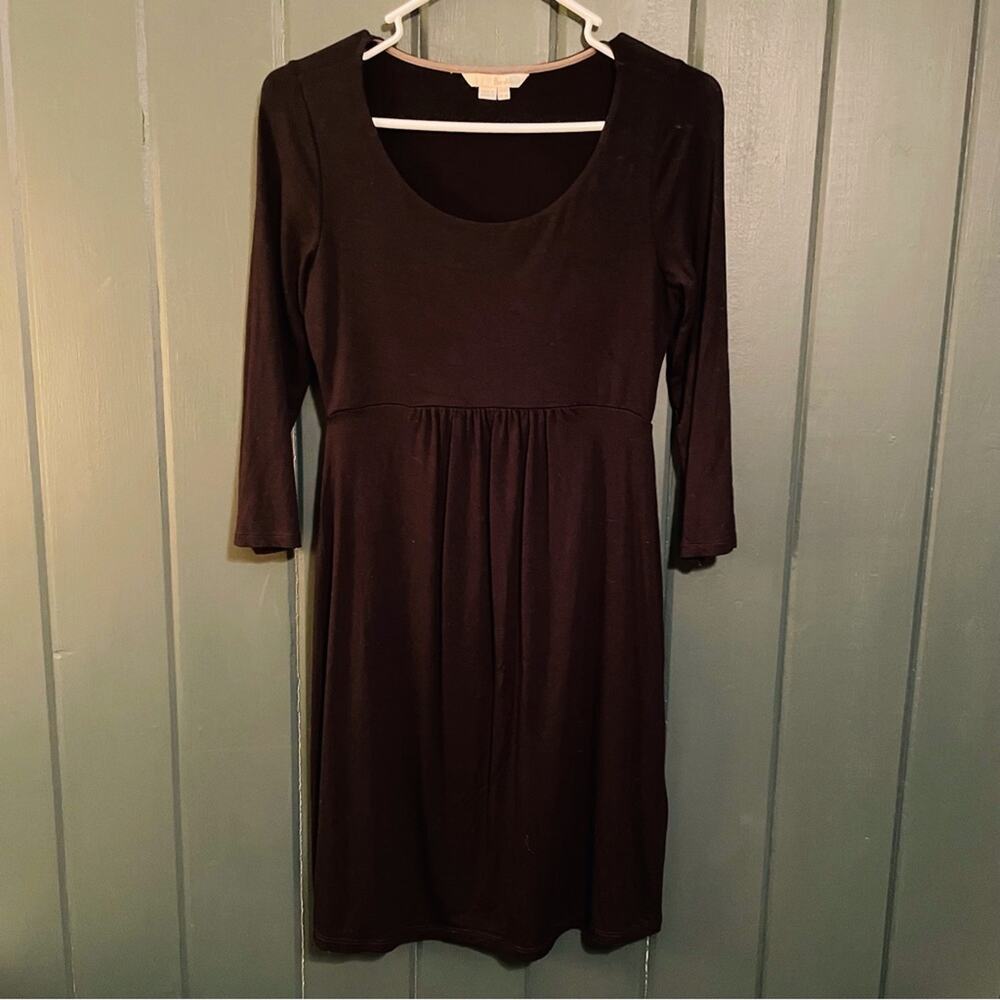 Boden black dress. three quarter length sleeves. Size 6